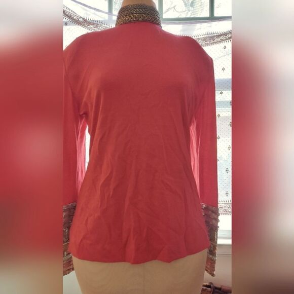 Vintage Beaded Blouse Size M See Below - Picture 3 of 12